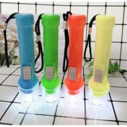 570長柄彩色錐形手電筒  家用照明手電 一元兩元店貨源批發